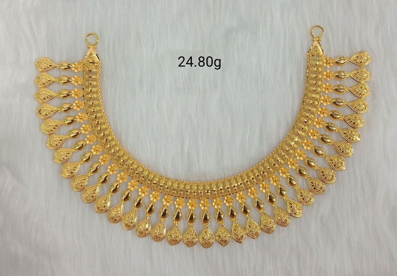Gold Necklace Sarafa Bazar India