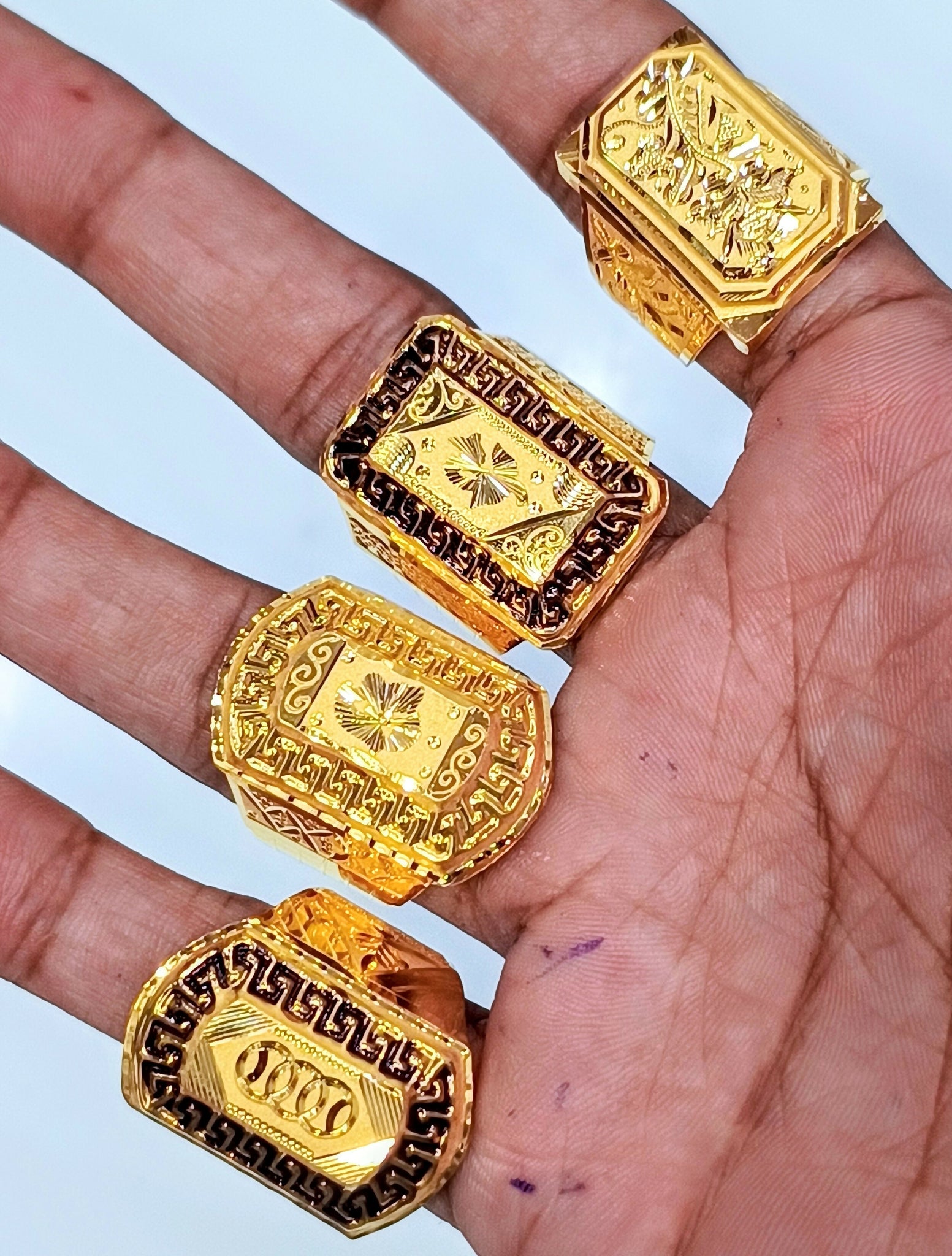 Gold Gents Rings Sarafa Bazar India