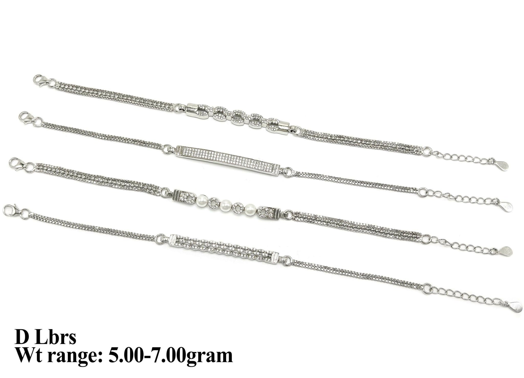 925 Silver Ladies Bracelets Sarafa Bazar India