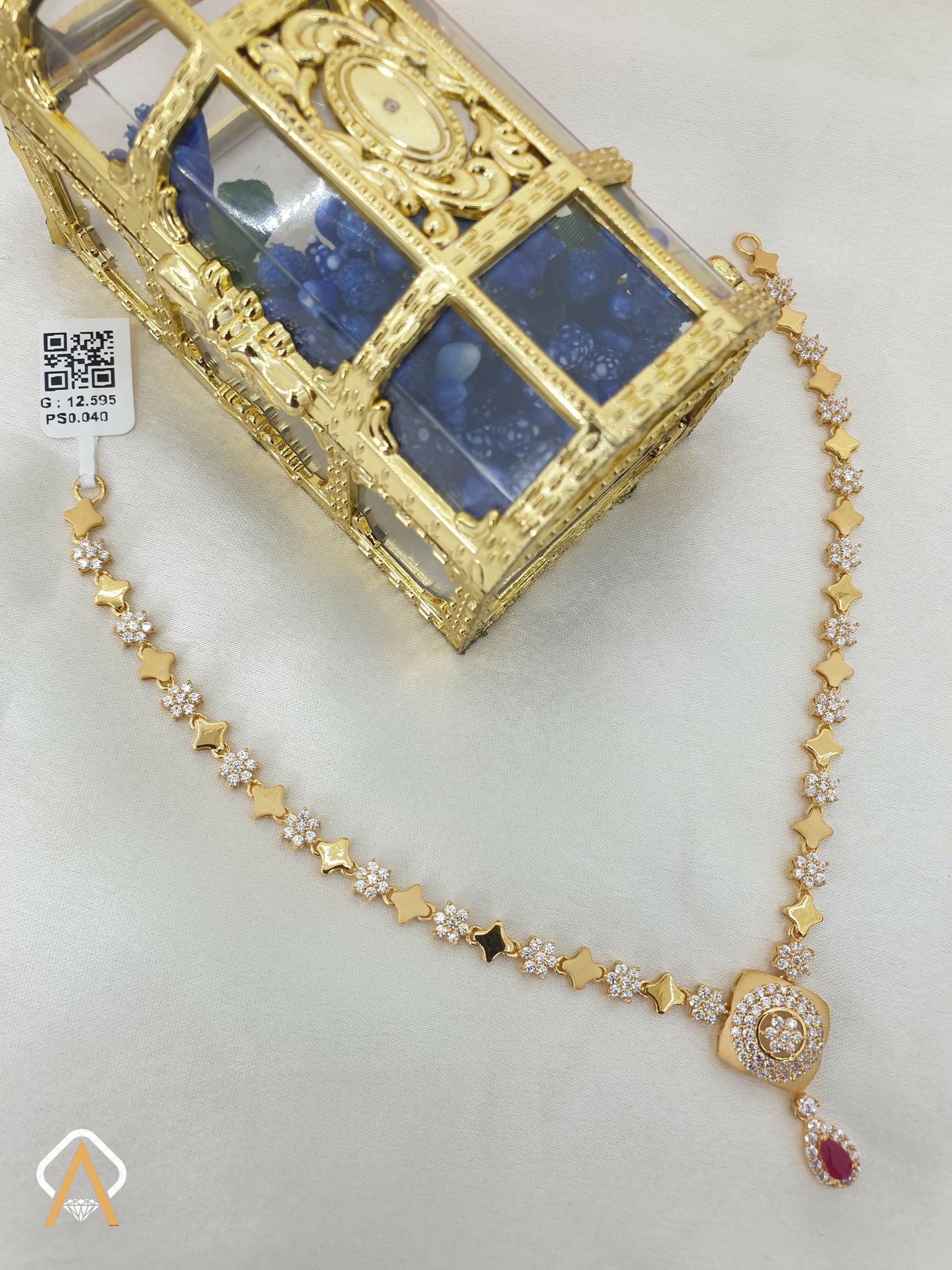 CZ Necklace Sarafa Bazar India