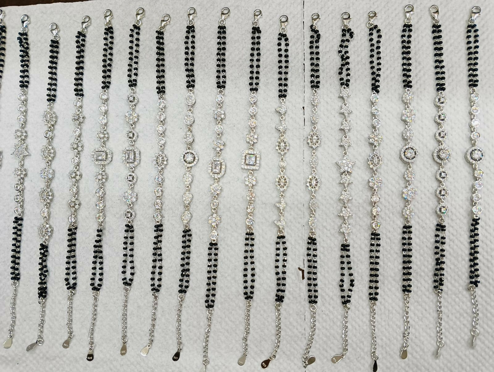 925 Silver Mangalsutra Bracelets Sarafa Bazar India