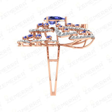 Beautiful 14K Gold Diamond Butterfly Ring Timeless Fine Jewelry Design Sarafa Bazar India