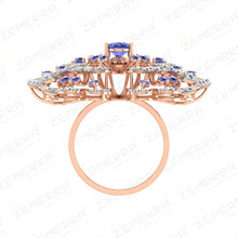Beautiful 14K Gold Diamond Butterfly Ring Timeless Fine Jewelry Design Sarafa Bazar India