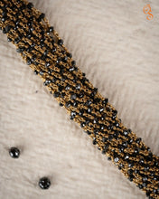 Black Diamond Beads Bunch Necklace Sarafa Bazar India