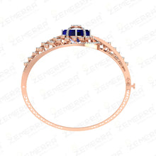 Brilliant 14K Rose Gold Diamond Fancy Gemstone Bracalets Sarafa Bazar India