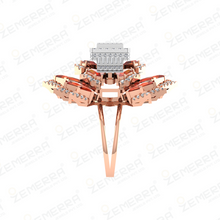 14K Gold Gemstone Rings with Diamonds Sarafa Bazar India