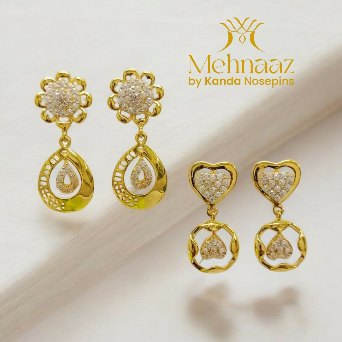 CZ Earrings Sarafa Bazar India