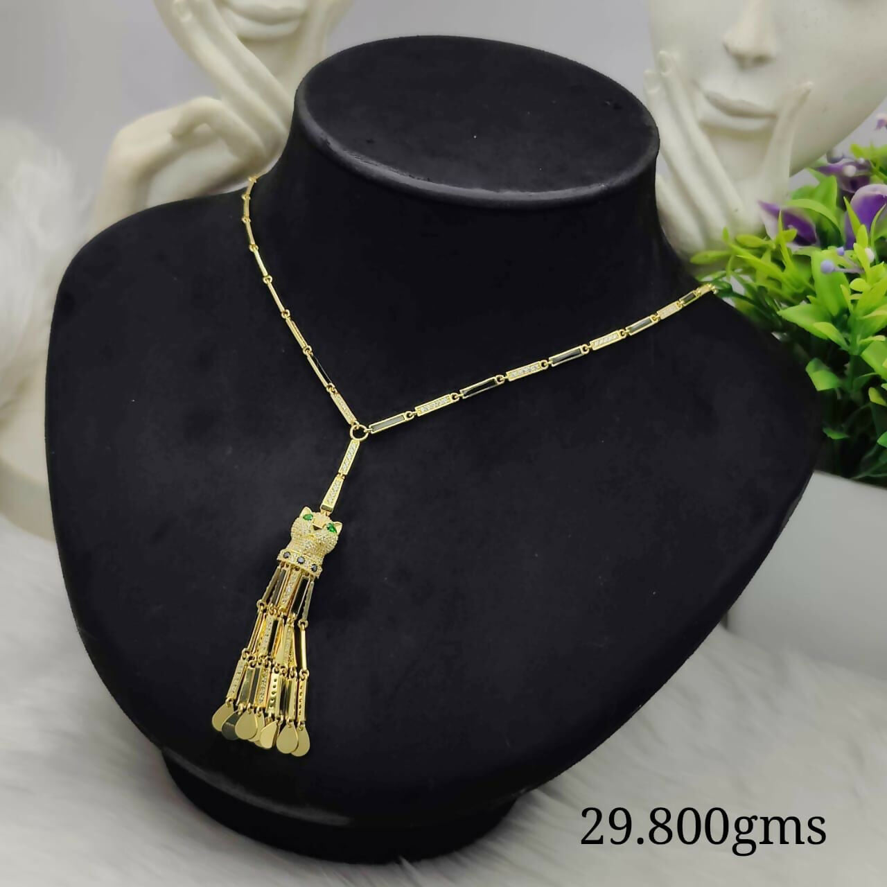 18kt Italian Chain Pendant Sarafa Bazar India