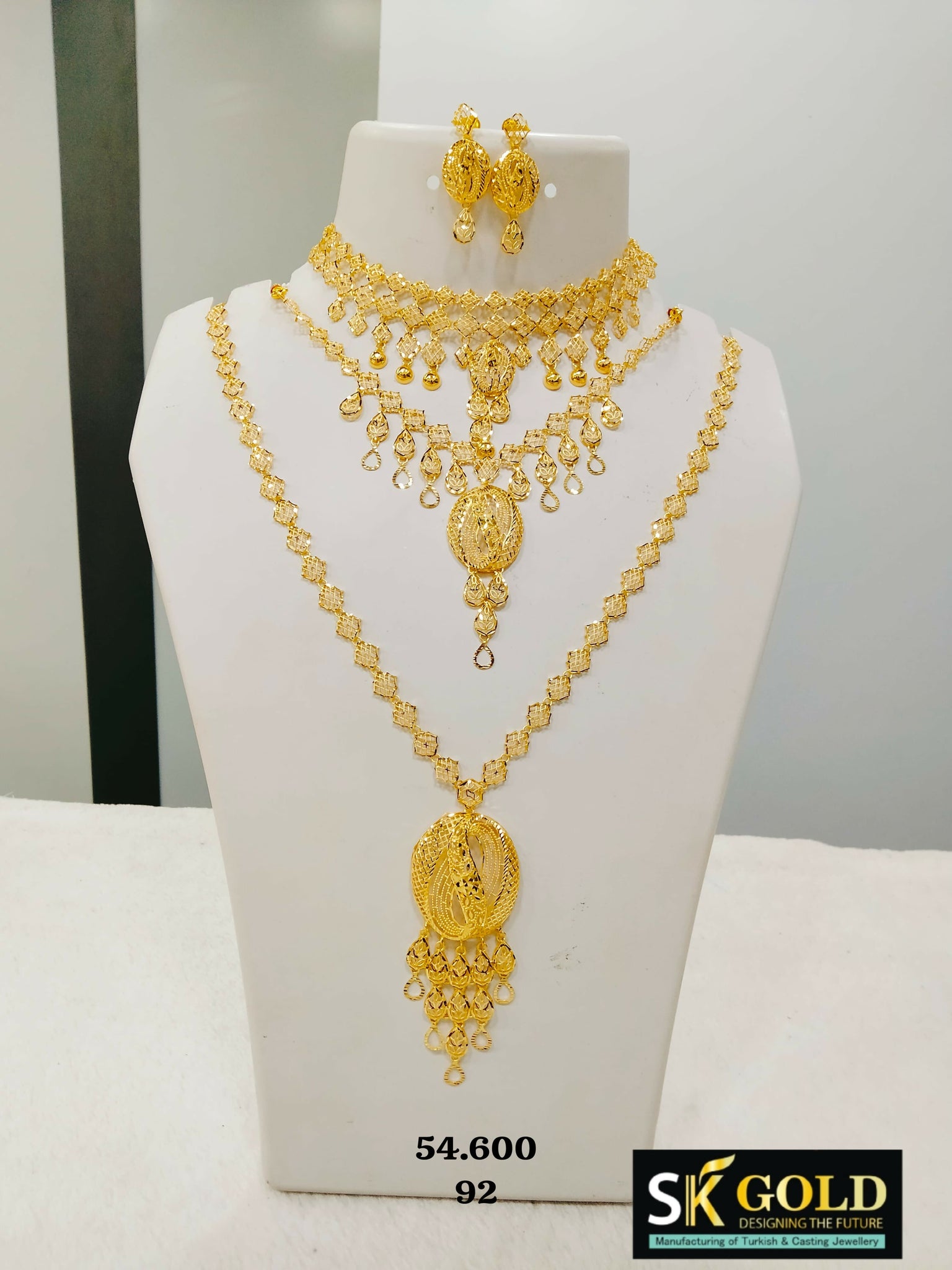 22kt Turkey Bridal Set Sarafa Bazar India