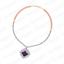 14K Gold Diamond Necklace – Modern Elegance Sarafa Bazar India