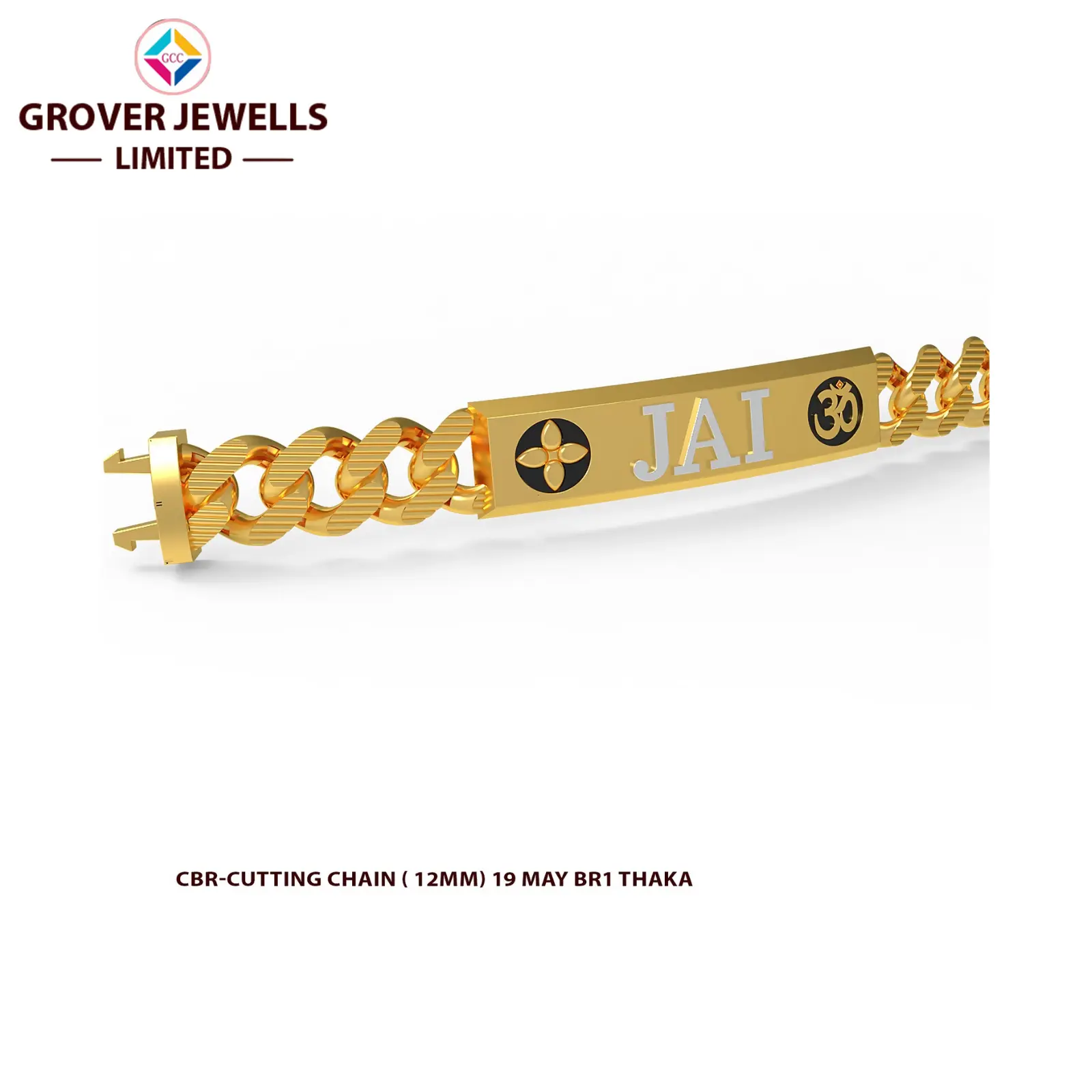 CASTING CUBAN BRACELET (FCCBR-211) Sarafa Bazar India