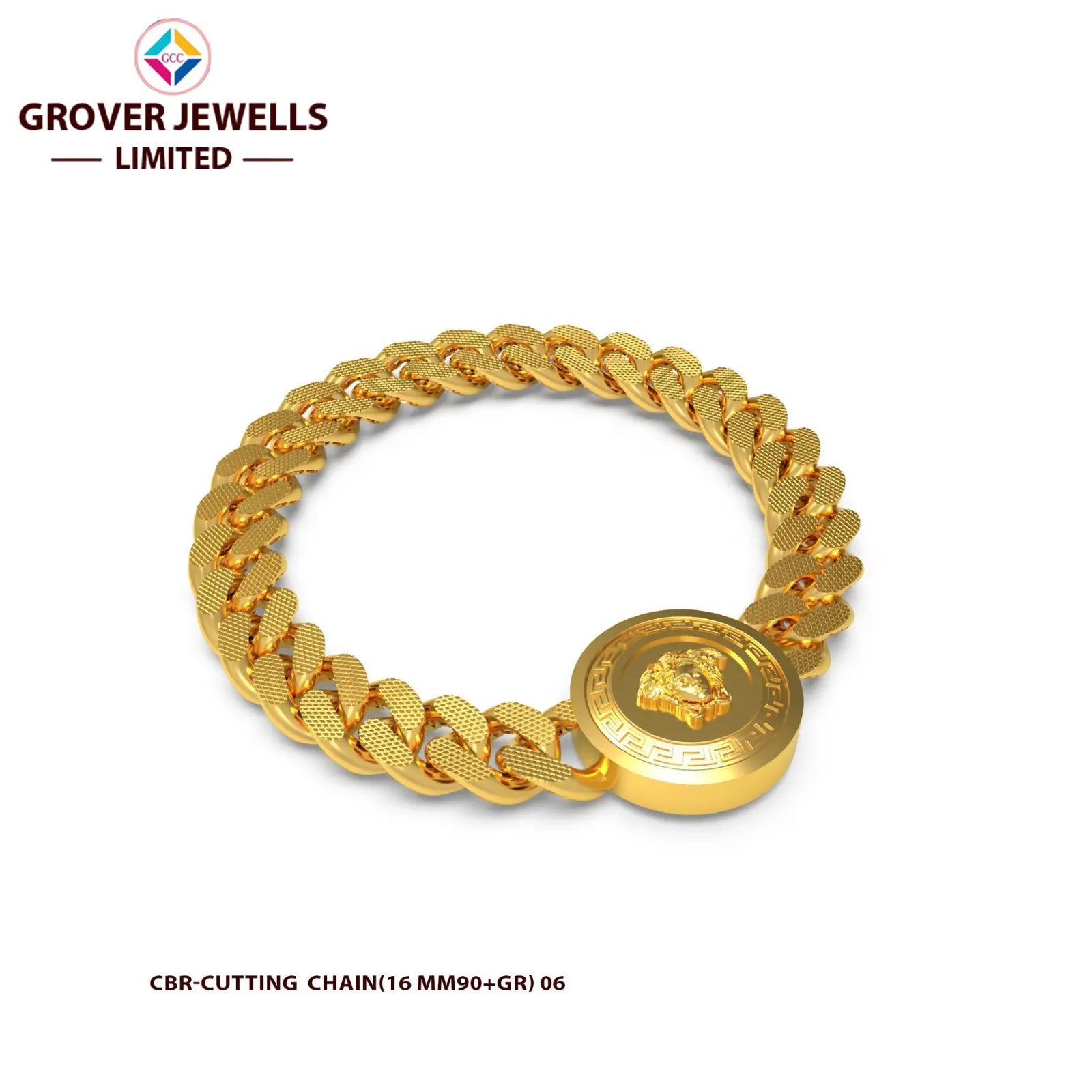 CASTING CUBAN BRACELET (FCCBR-216) Sarafa Bazar India