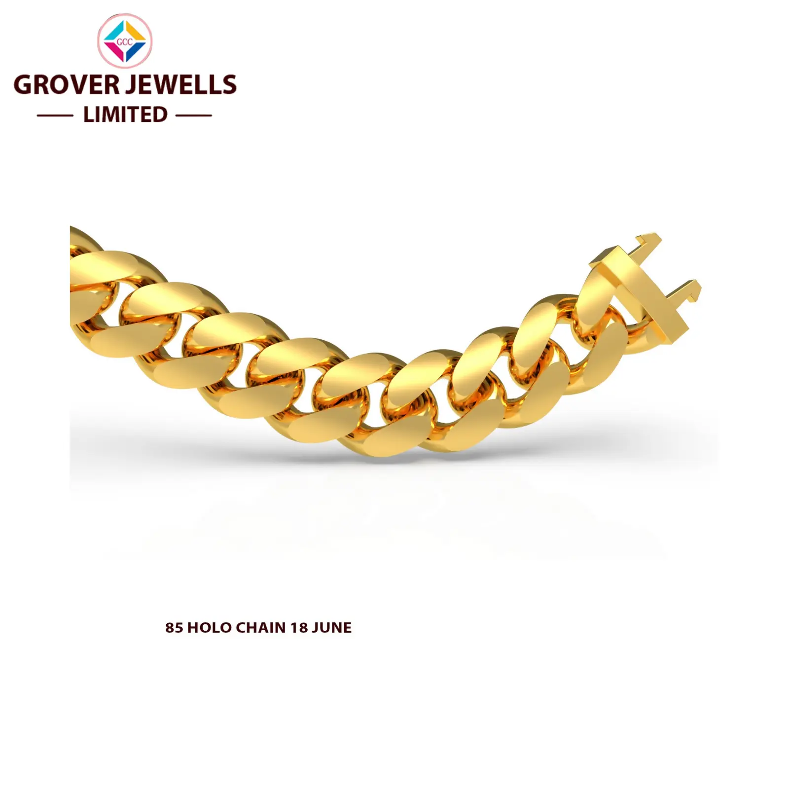 CASTING CUBAN BRACELET (FCCBR-219) Sarafa Bazar India