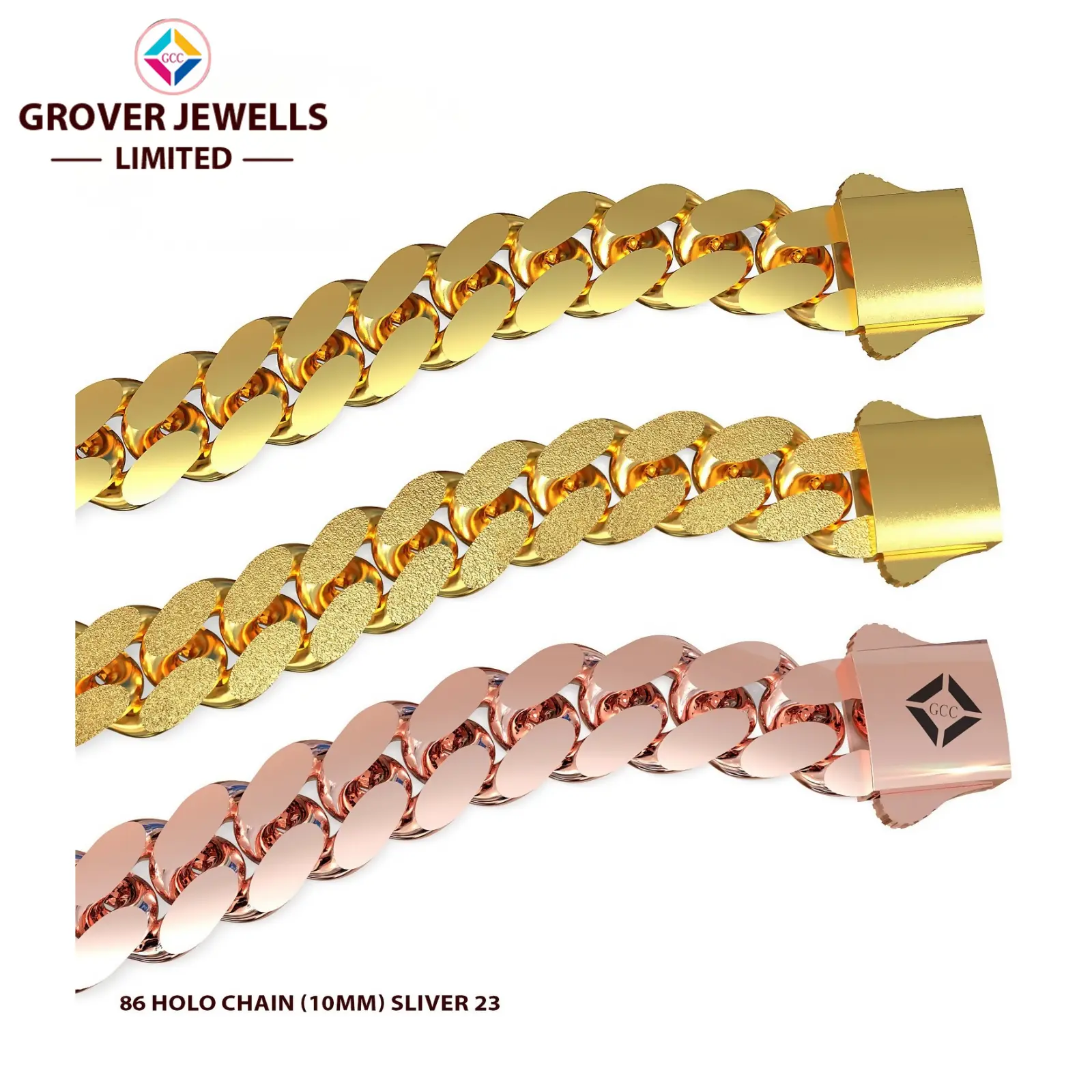 CASTING CUBAN BRACELET (FCCBR-221) Sarafa Bazar India