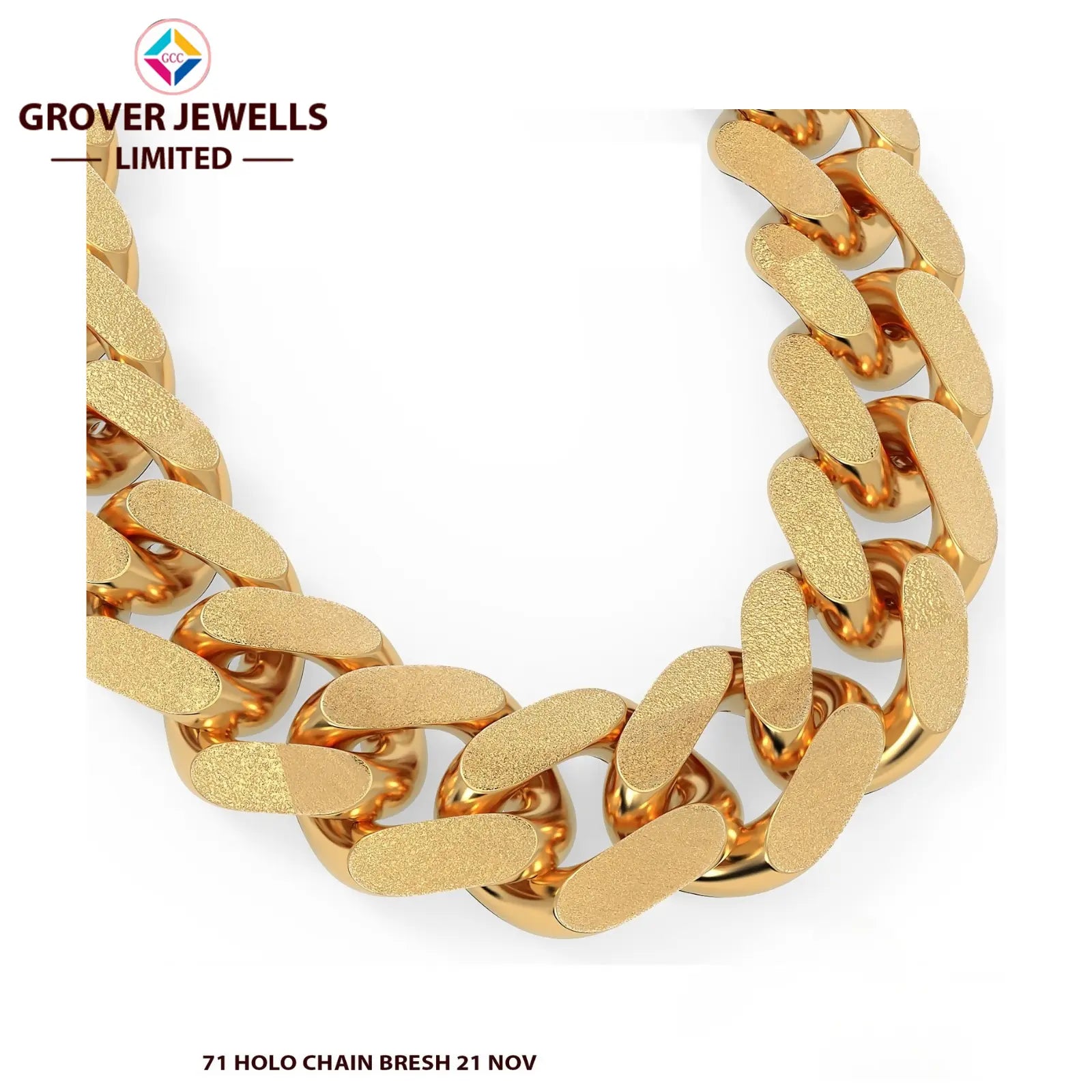 CASTING CUBAN BRACELET (FCCBR-308) Sarafa Bazar India