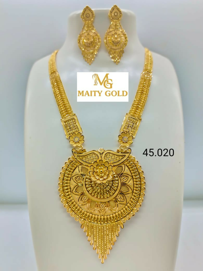 Gold Long Set Sarafa Bazar India