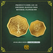 999 Banyan Tree Gold Coin Sarafa Bazar India