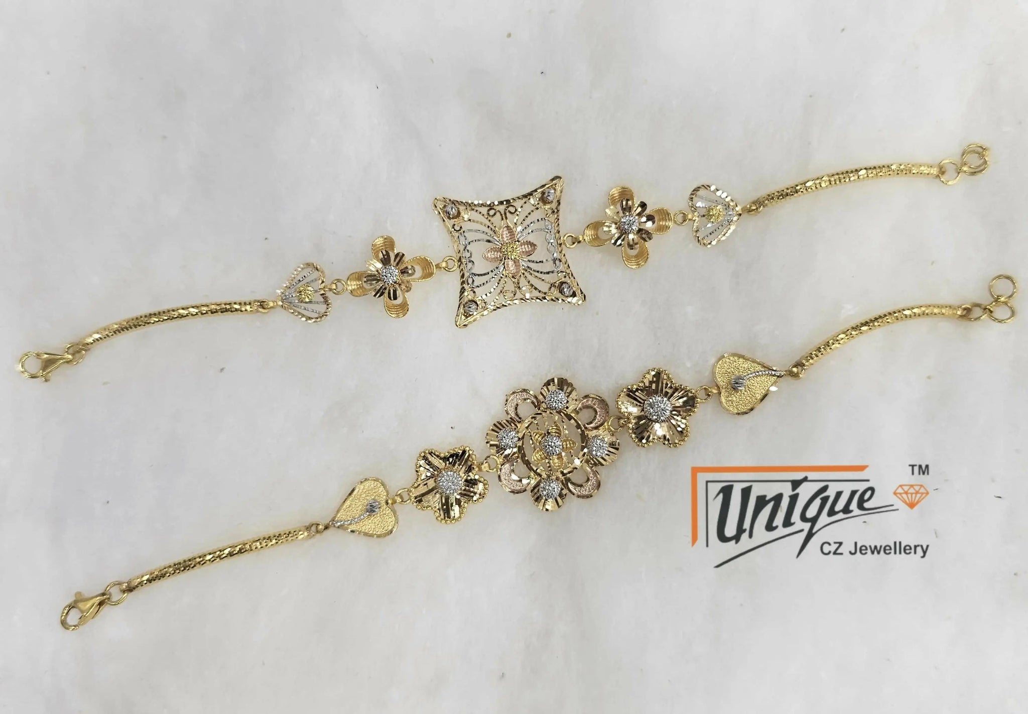 CNC Rhodium Bracelet Sarafa Bazar India