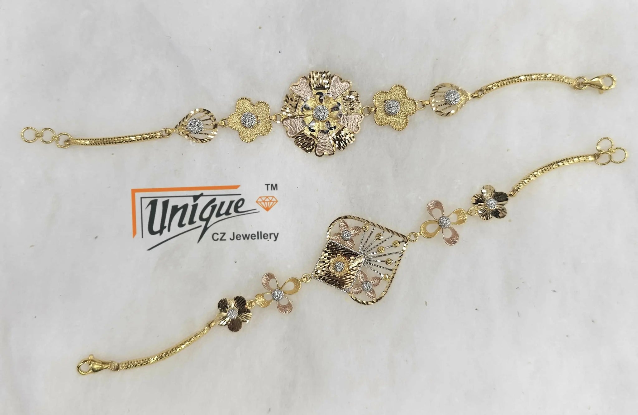 CNC Rhodium Bracelet Sarafa Bazar India