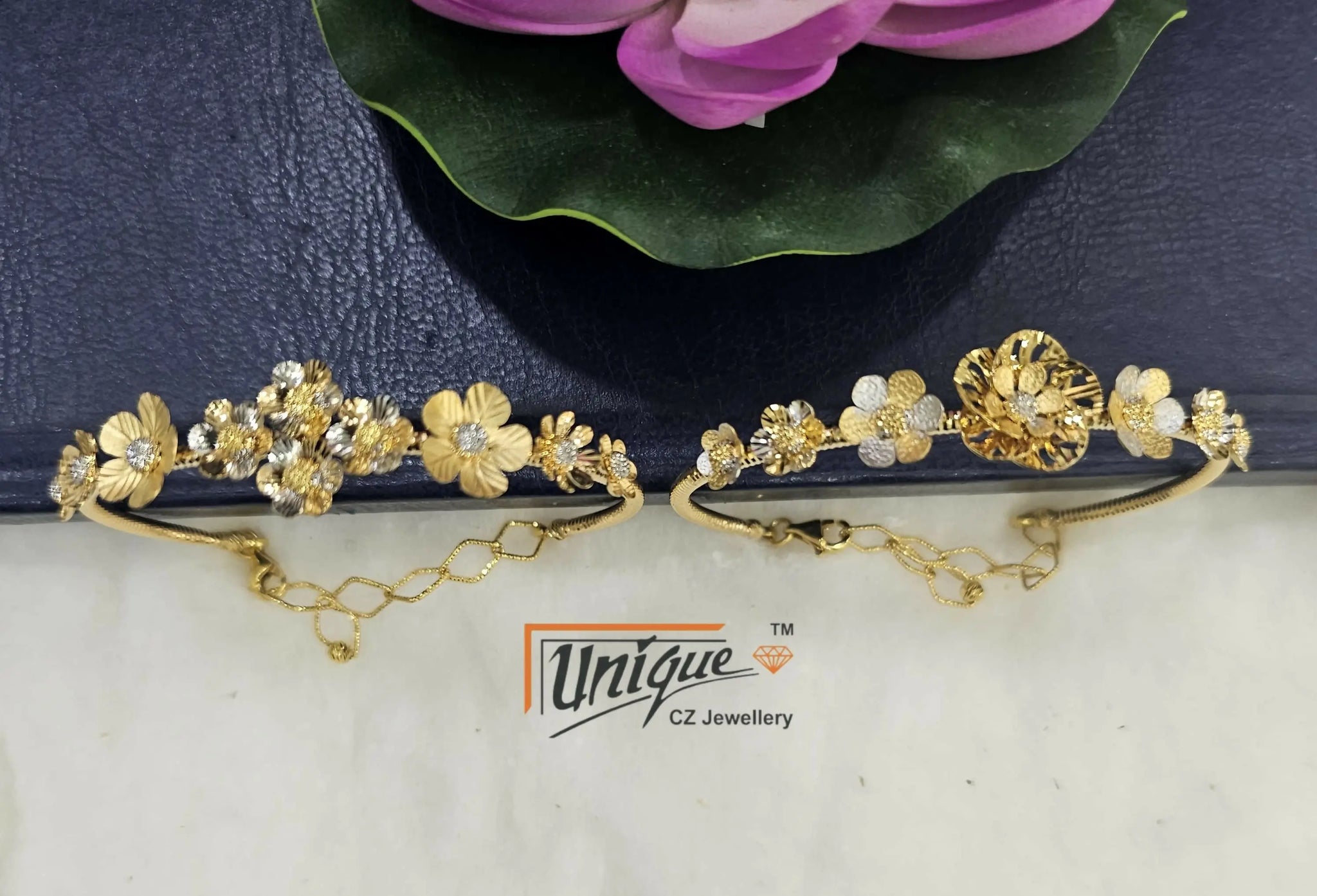 CNC Rhodium Bracelet Sarafa Bazar India