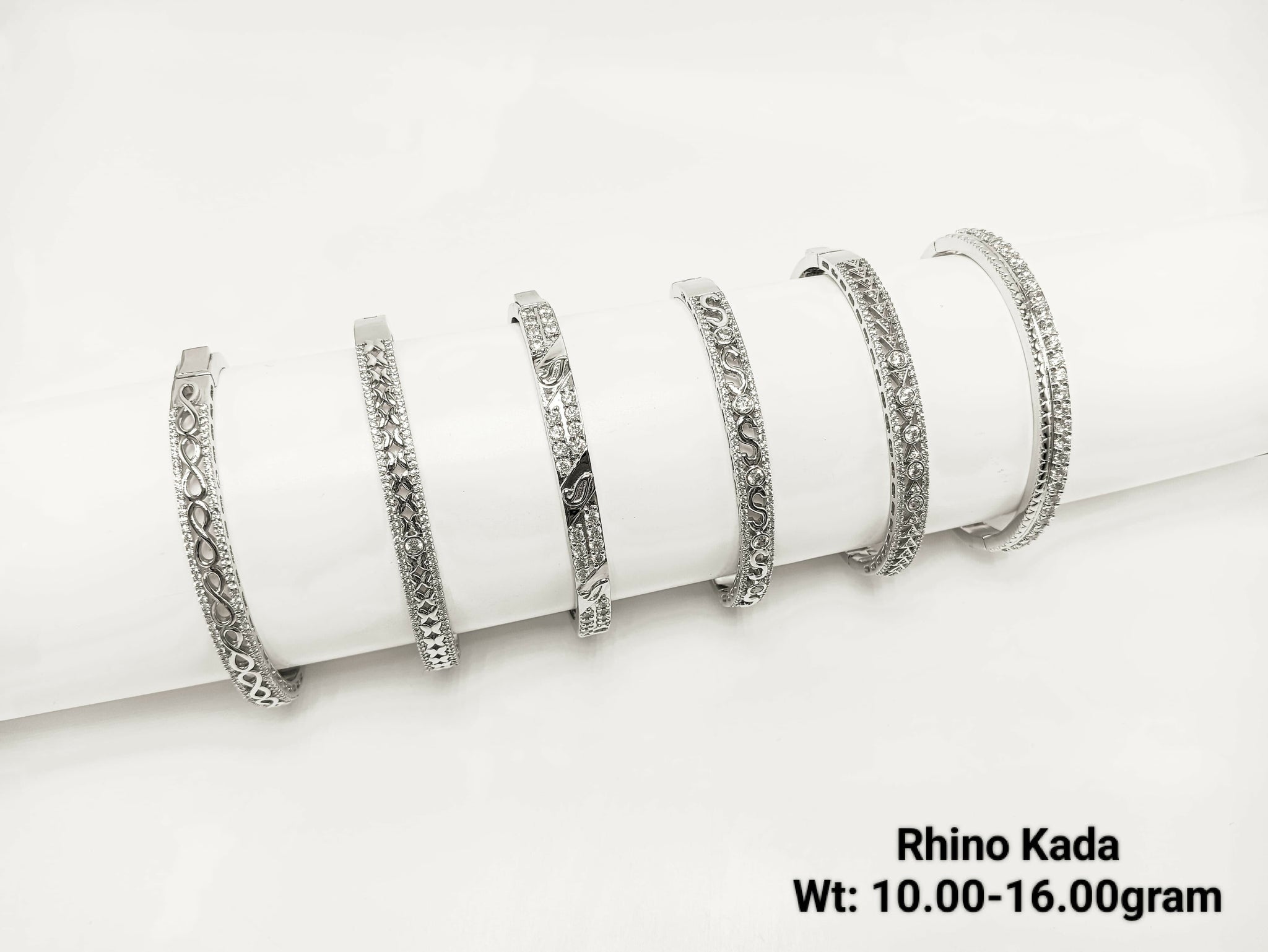 925 Silver Rhino Kada Sarafa Bazar India