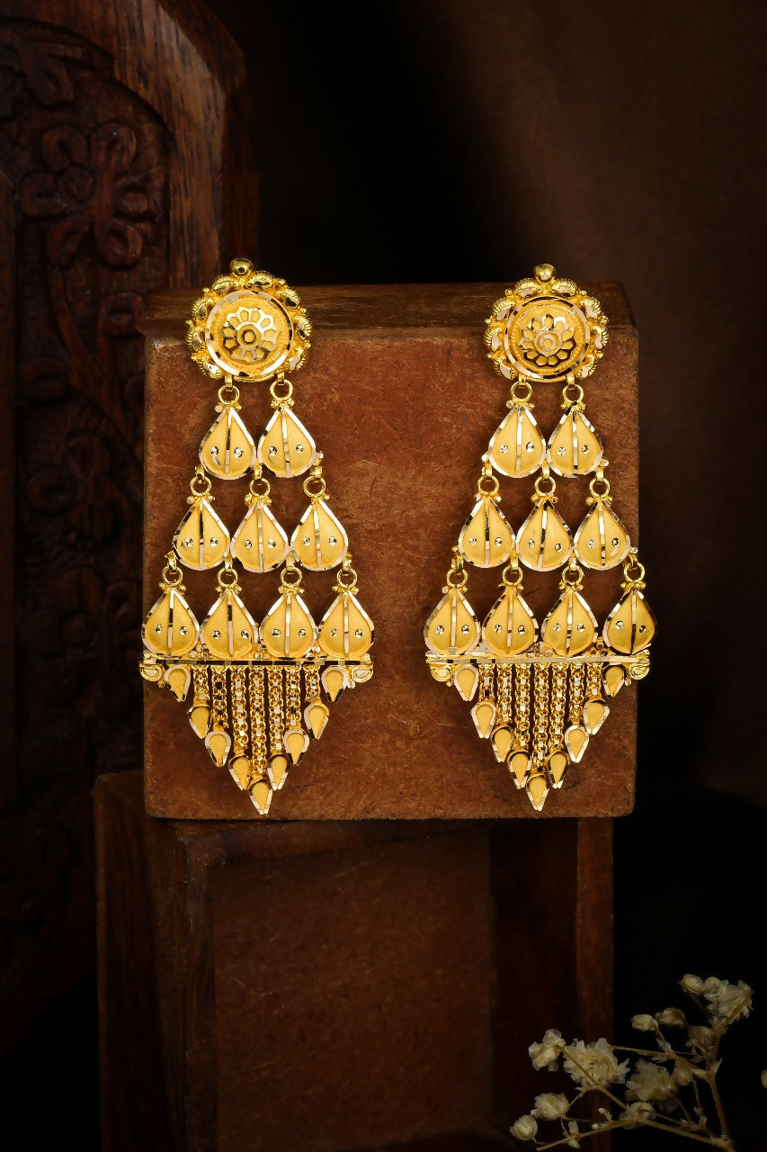 Gold Earrings Sarafa Bazar India