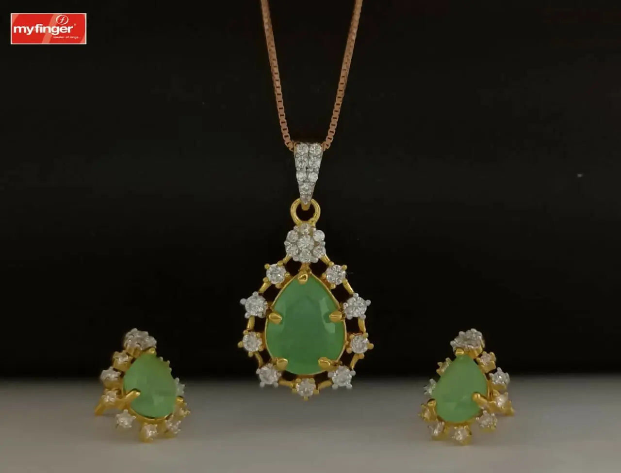 CZ Chain Set Sarafa Bazar India