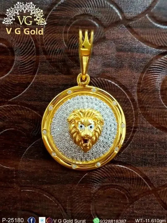 CZ Gents Pendant Sarafa Bazar India