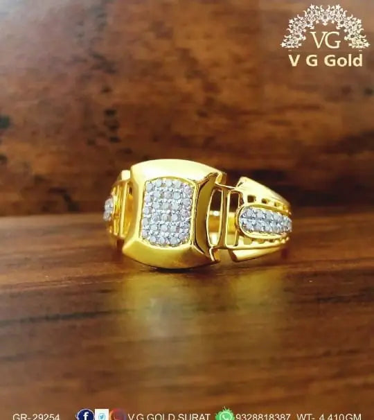 CZ Gents Ring Sarafa Bazar India