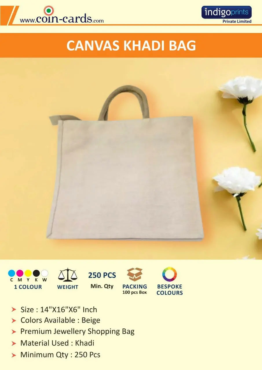 Canvas Khadi Bag Sarafa Bazar India