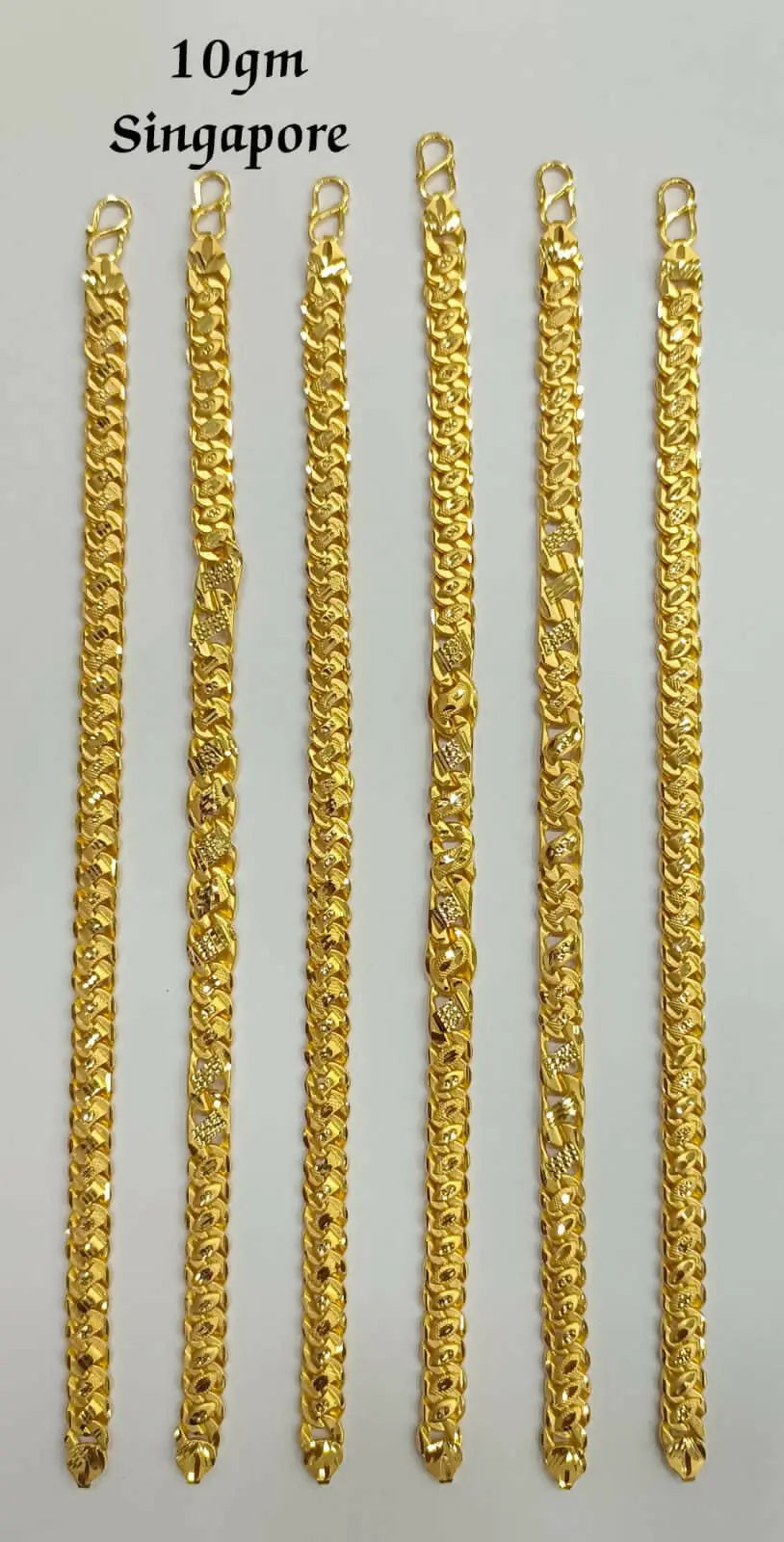 3 round sophisticated design black & golden color bracelet for men - – Soni  Fashion®