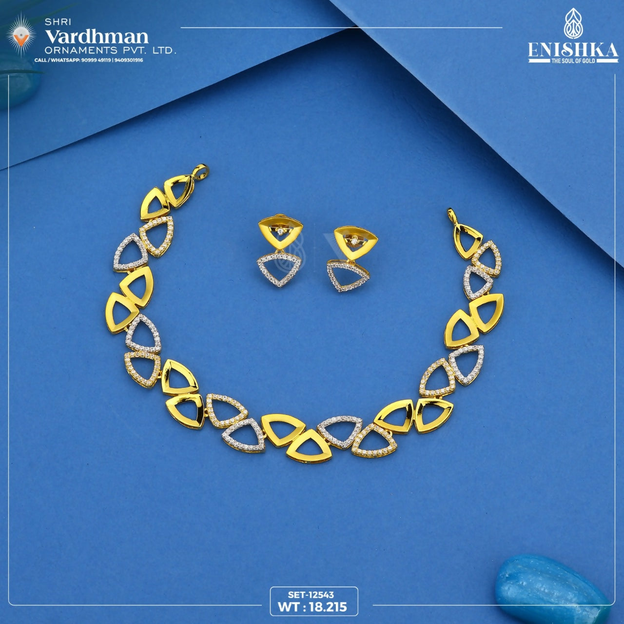 CZ Necklace Sarafa Bazar India