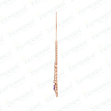 Classic 14K Rose Gold Diamond Amethyst Stone Necklace Set Sarafa Bazar India