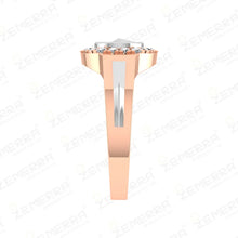 Classy 14K Gold Diamond Ring with Mercedes-Benz logo design Sarafa Bazar India