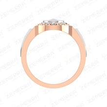 Classy 14K Gold Diamond Ring with Mercedes-Benz logo design Sarafa Bazar India