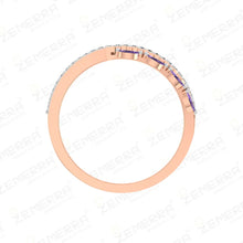 Classy 14K Rose Gold Diamond Wrap Engagement ring Sarafa Bazar India