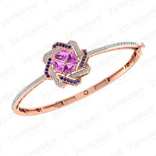 Crowd Favorite 14K Gold Diamond Dual Color Spiral Bracelets Sarafa Bazar India