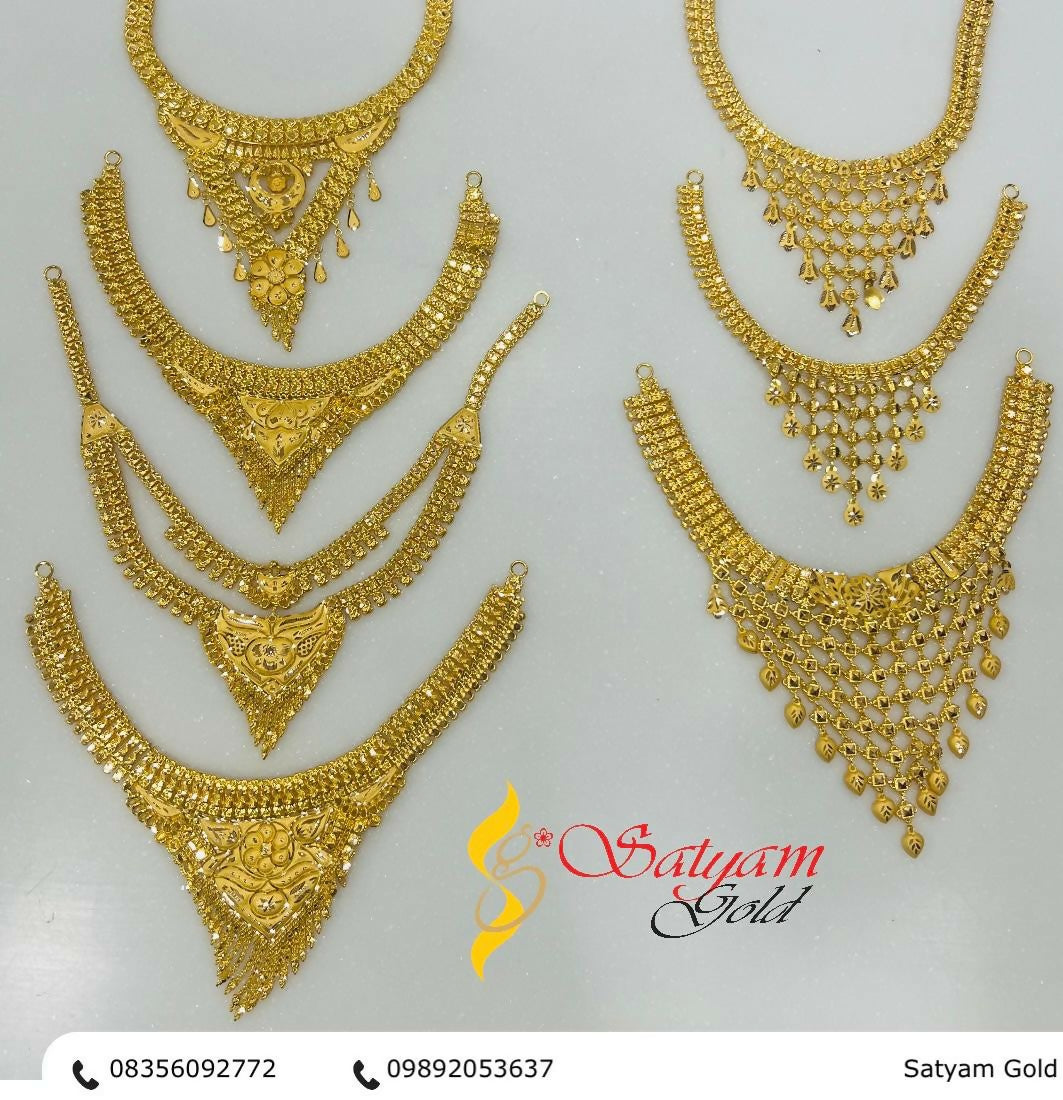 Gold Necklace Sarafa Bazar India