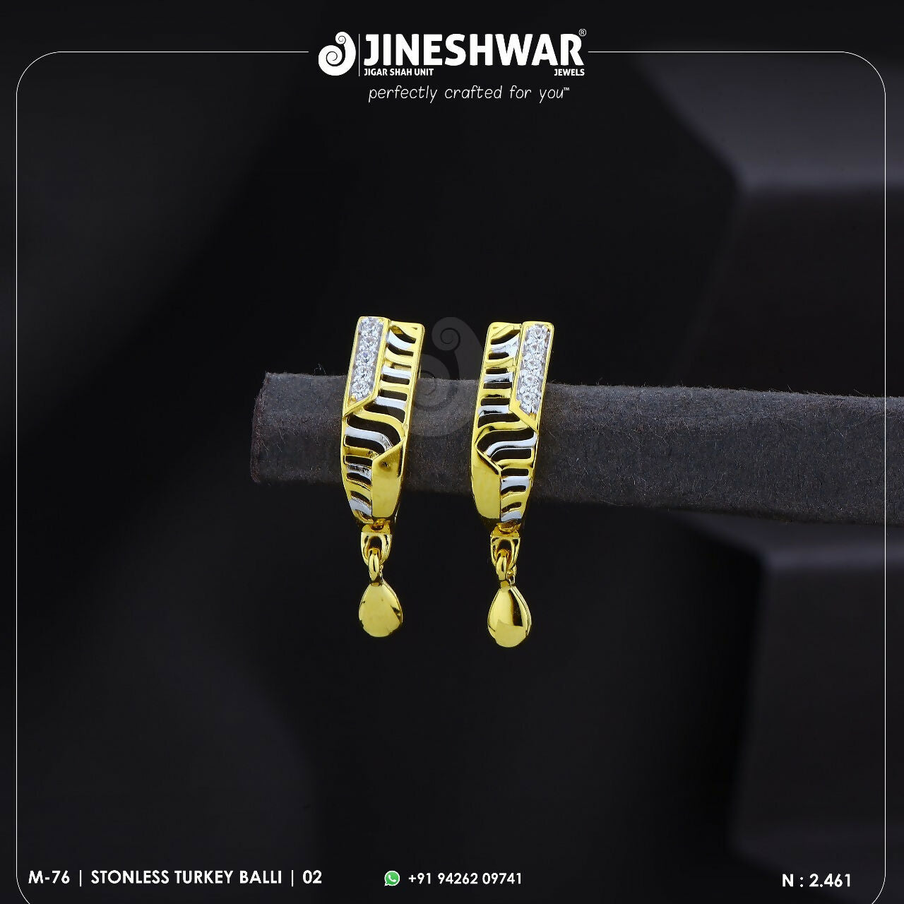 18kt Stonless Turkey Bali Sarafa Bazar India