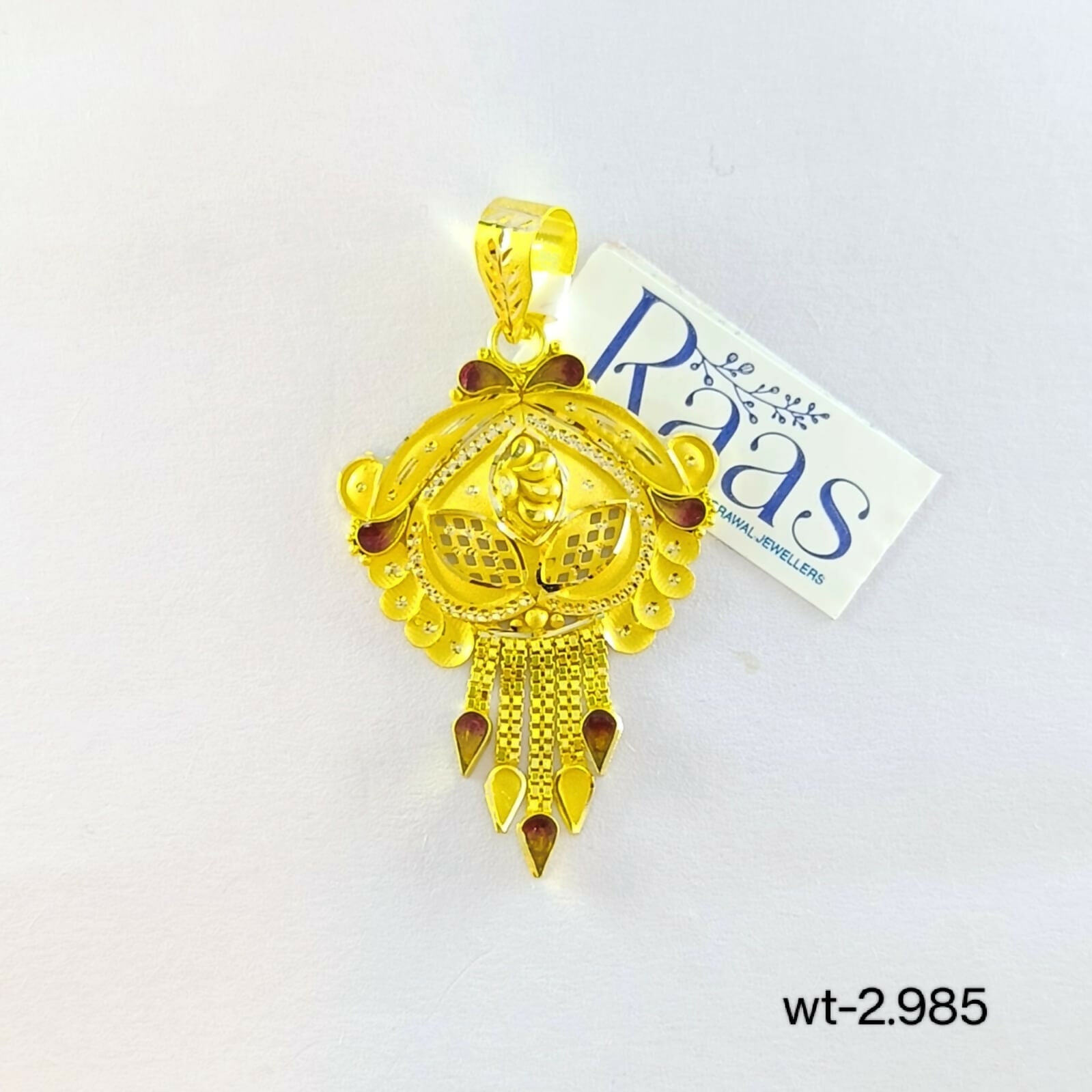 Gold Ladies Pendant Sarafa Bazar India