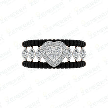 Heart Cut Halo Diamond Ring In 14K Gold Sarafa Bazar India