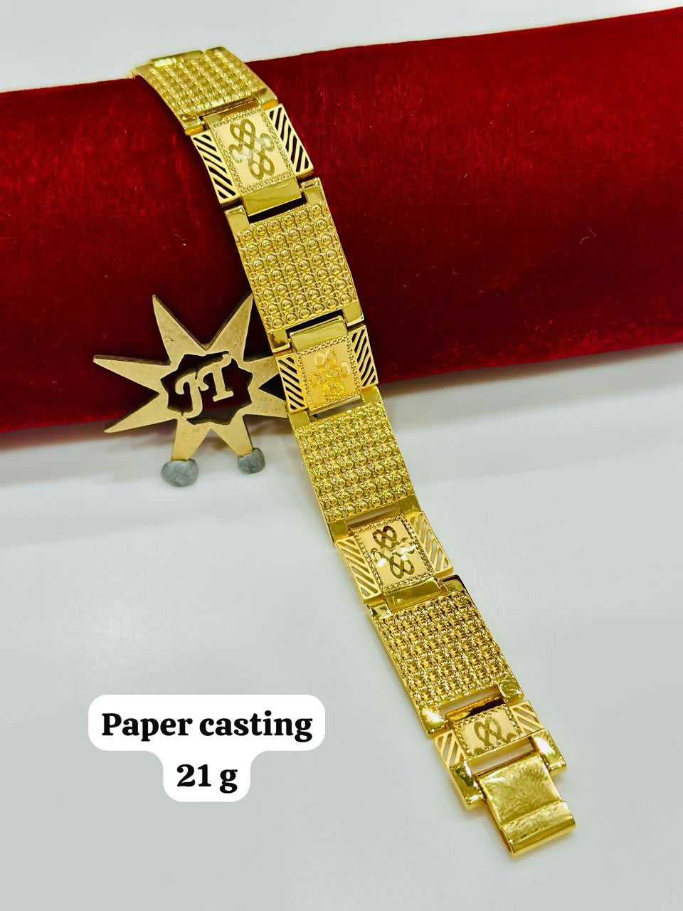 Paper Casting Gents Bracelet Sarafa Bazar India