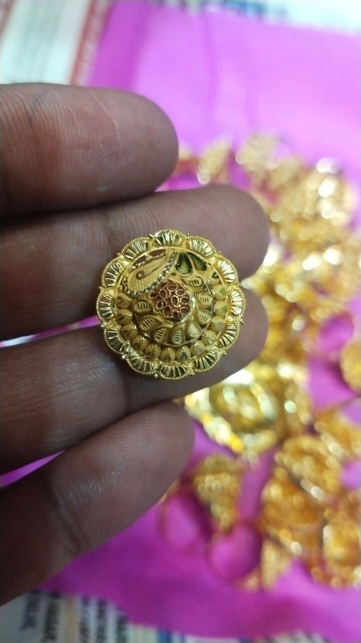 Gold Ladies Rings Sarafa Bazar India