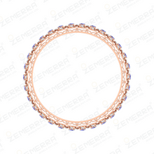 Unique 14K Rose Gold Diamond Bangles For Her Sarafa Bazar India