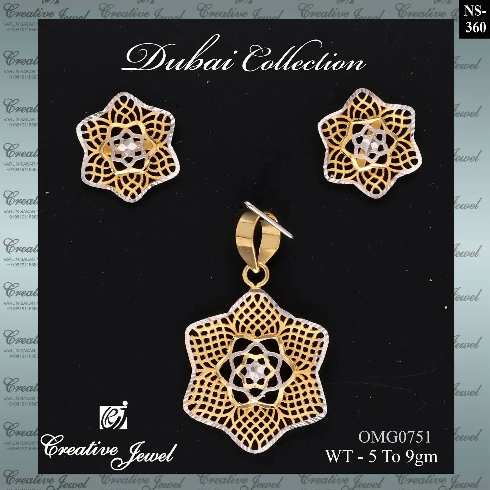 DUBAI PENDANT SET Sarafa Bazar India