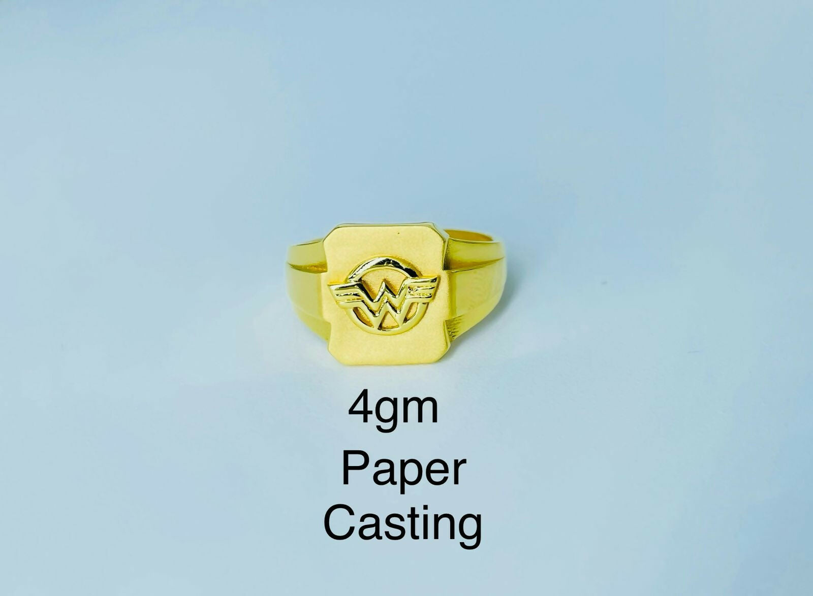 22kt Paper Casting Gents Ring Sarafa Bazar India