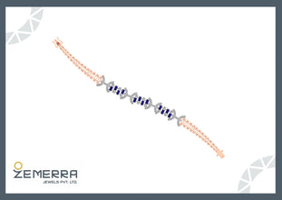 Dazzling Diamond Bracelets Baguette Stone in 14KT Sarafa Bazar India