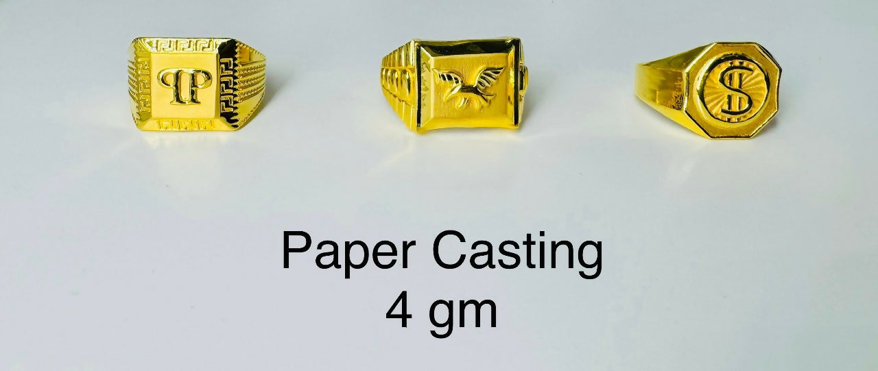 Paper Casting Gents Rings Sarafa Bazar India