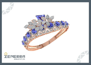 Designer 14K Gold Diamond Bracelets Online Sarafa Bazar India