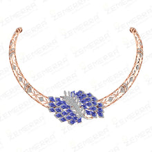 Designer 14K Rose Gold Diamond Necklace Set for Every Occasion Sarafa Bazar India